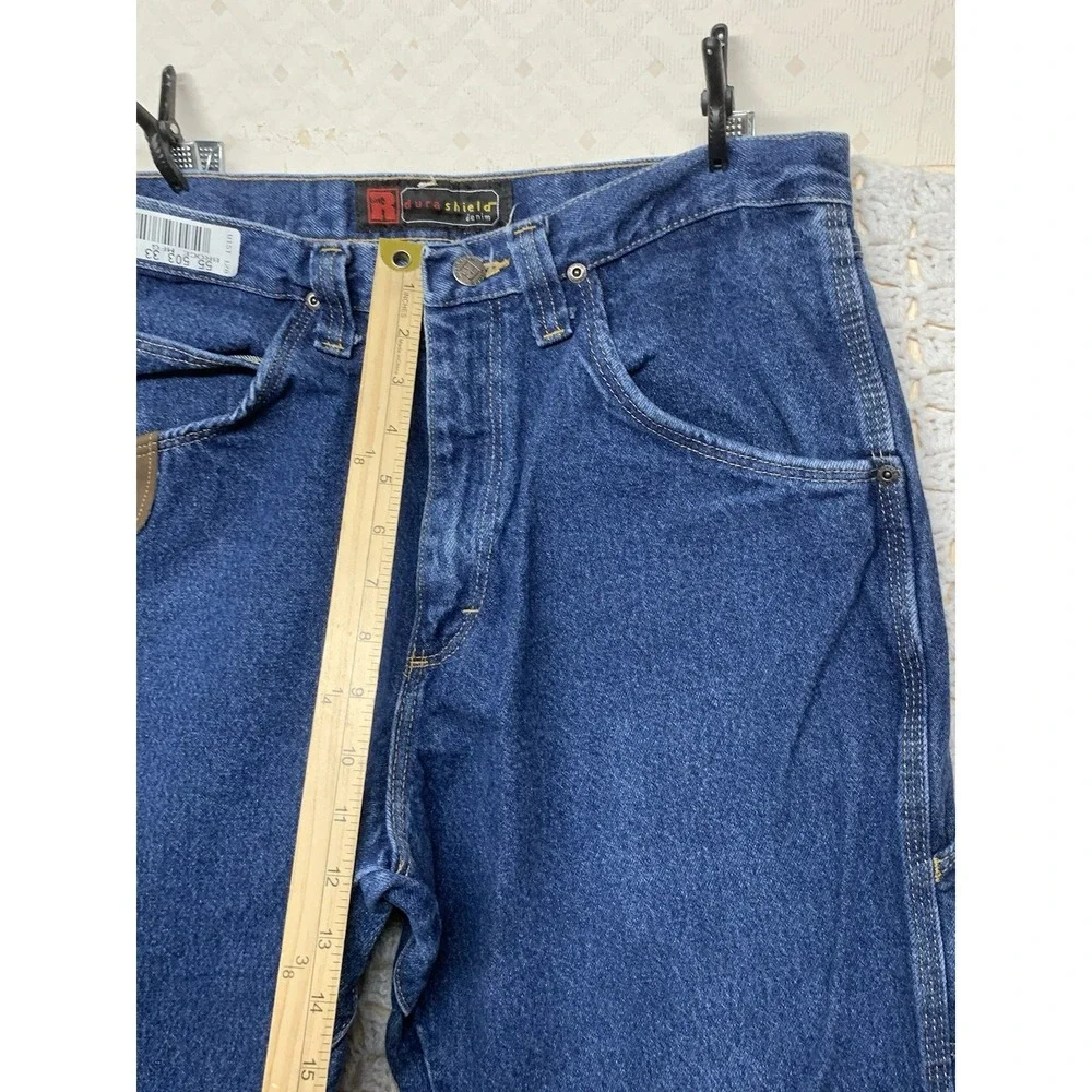Wrangler Riggs‎ Durashield Jeans Mens Carpenter 32x32 Fits 31x31 Blue Denim Work